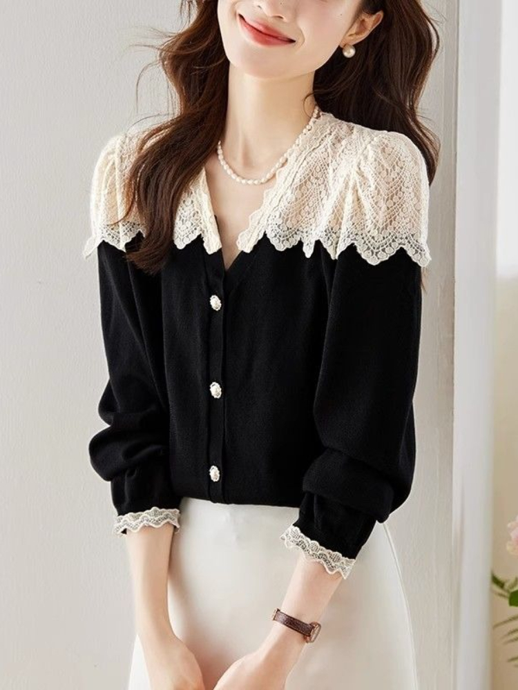 Vintage Collectible Clothing - Lace Shirts & Blouses For Women