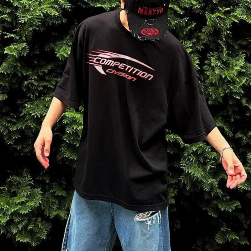 Collectible Vintage T Shirts - CIVISION Paris Street Style Men's Loose