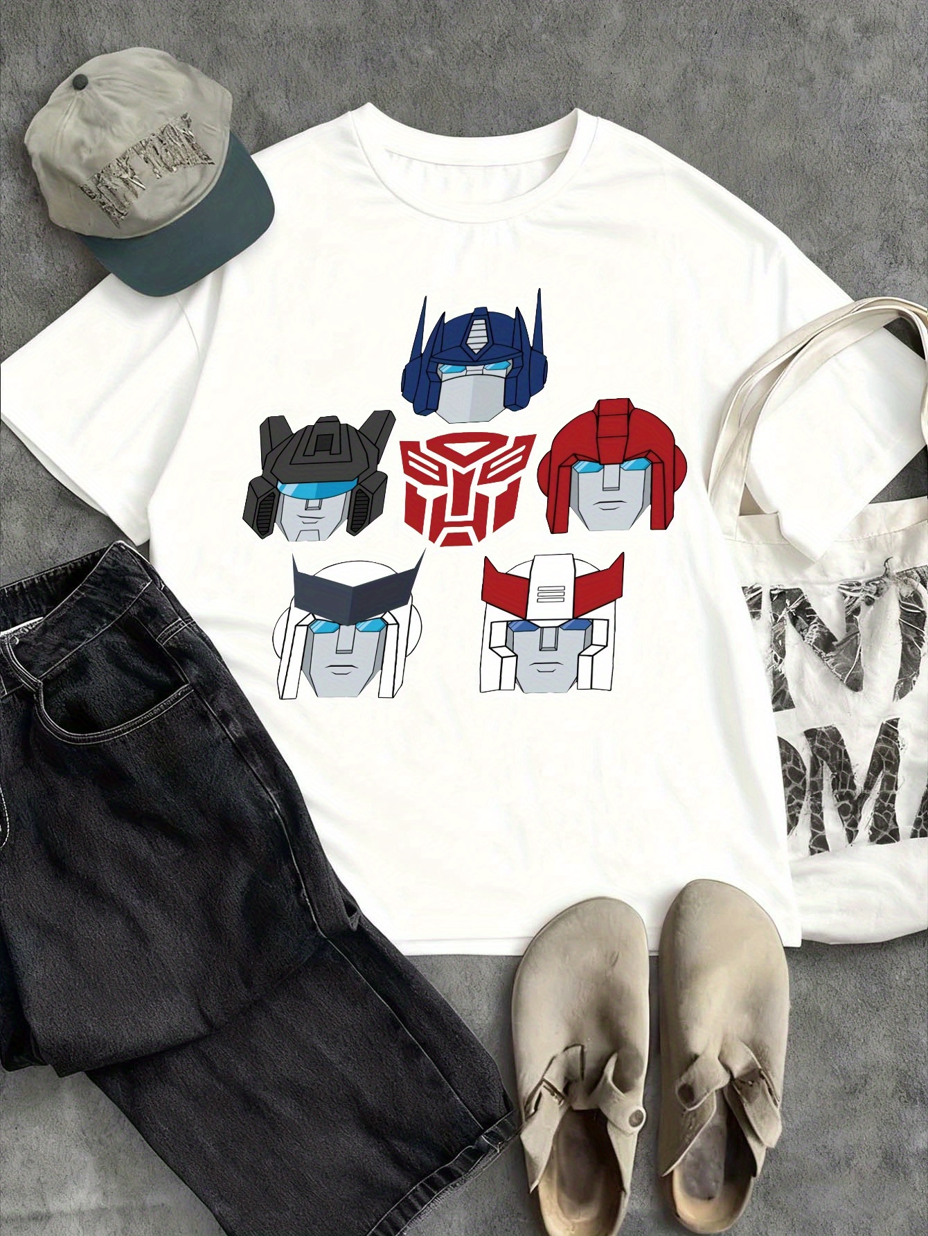 Collectible Vintage T Shirts - (Transformers) - Transformers Multi-Character Portrait Vintage