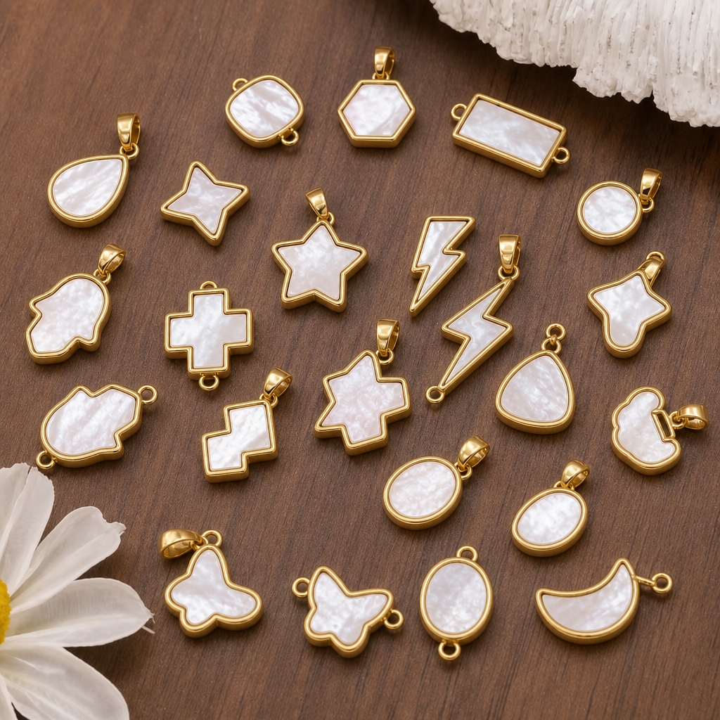 Vintage Collector - 2pcs 14K Gold Color Brass with