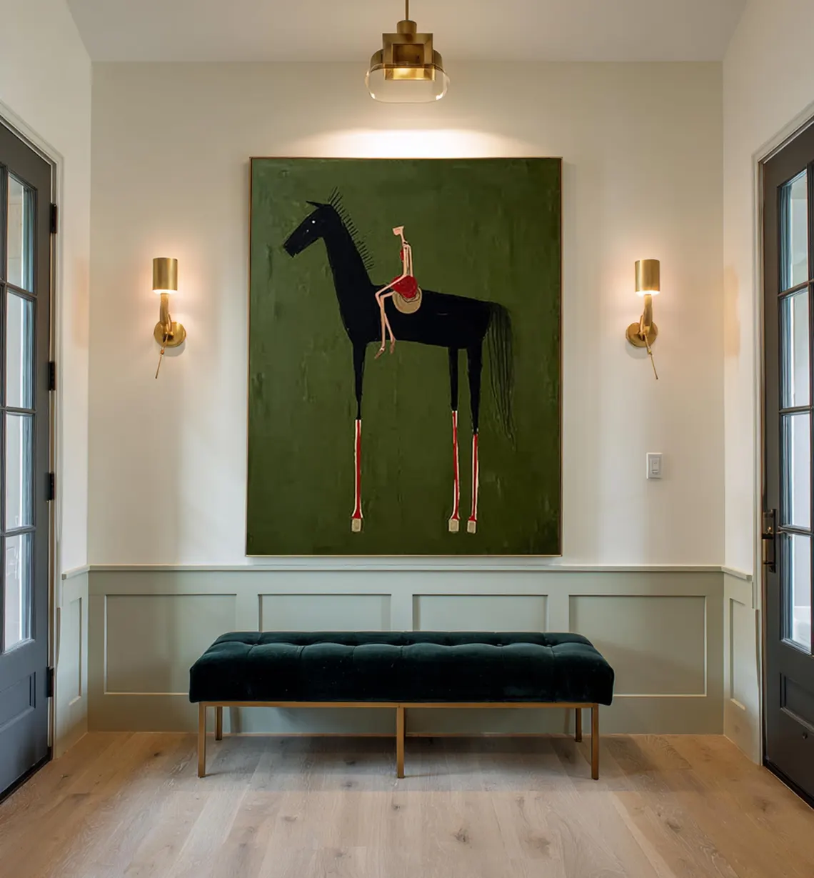 Vintage Collectible Toys - horse art Neutral Home Decorpainting Large