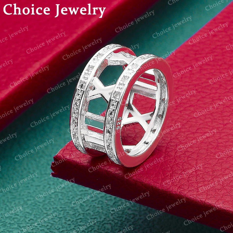 Vintage Collectible Toys - 925 Sterling Silver Zircon Roman Numerals