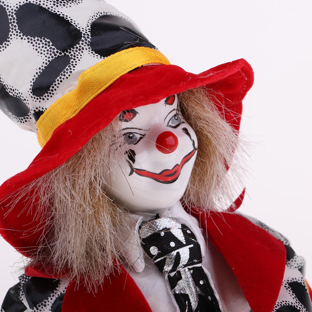 Vintage Collectible Clowns - Decorative Porcelain Clown Dolls Vintage Ceramic
