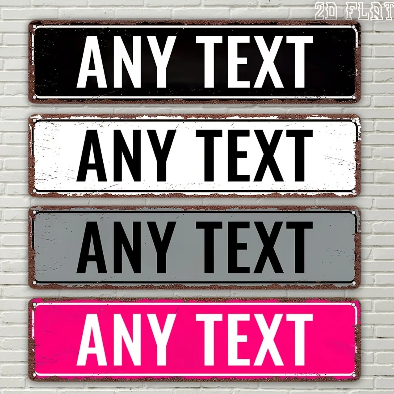 Vintage Collector - Customizable Vintage Style Metal Sign 40×10cm,