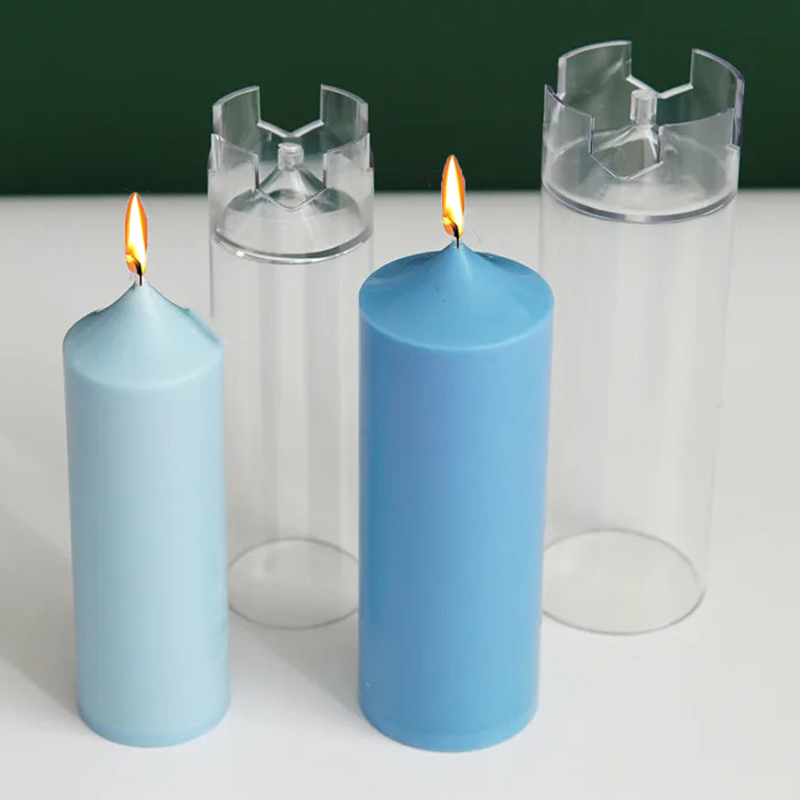 Vintage Collectible Toys - 3D Spire Cylinder Candle Mold DIY
