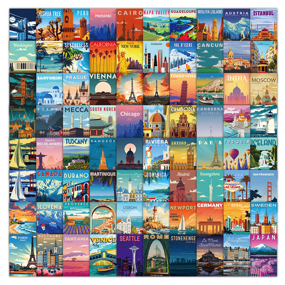 108 Pcs Scenic Landscape Stamp - огляд і ціна Vintage And Collectible Stores