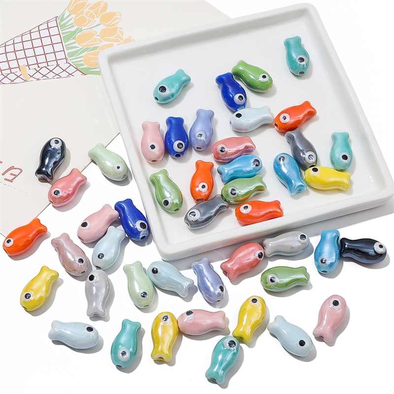 10Pcs Vintage Fish Ceramic Bea - огляд і ціна Vintage Collector