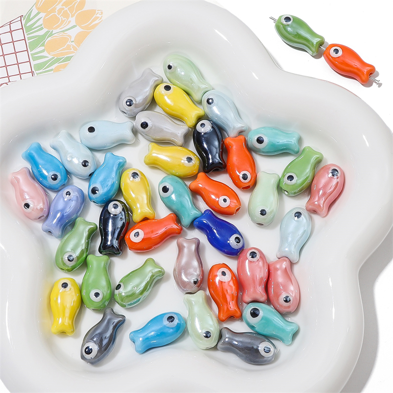 10Pcs Vintage Fish Ceramic Bea - огляд і ціна Vintage Collector