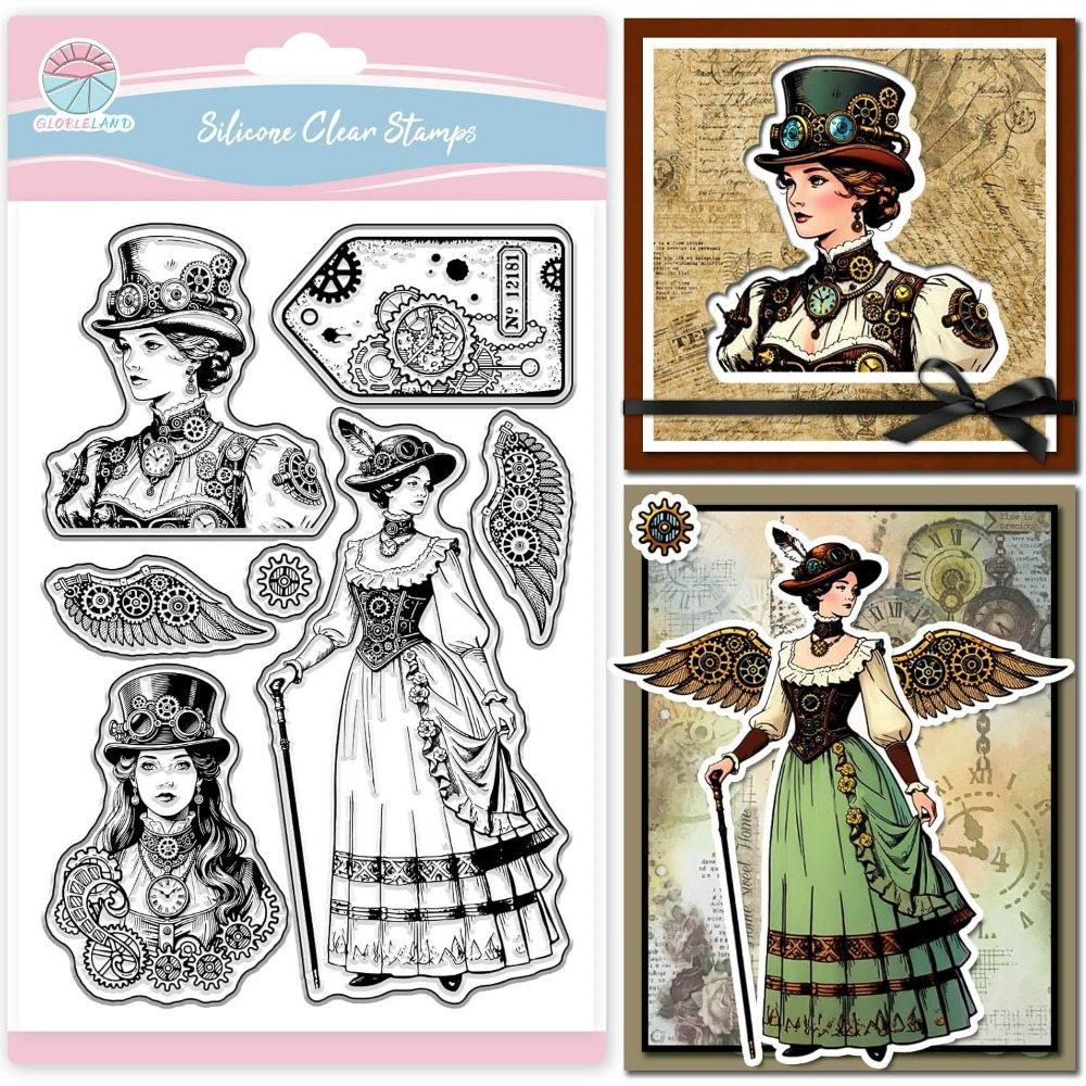 Vintage Steampunk Label Clear  - огляд і ціна Vintage Collectible Stamps