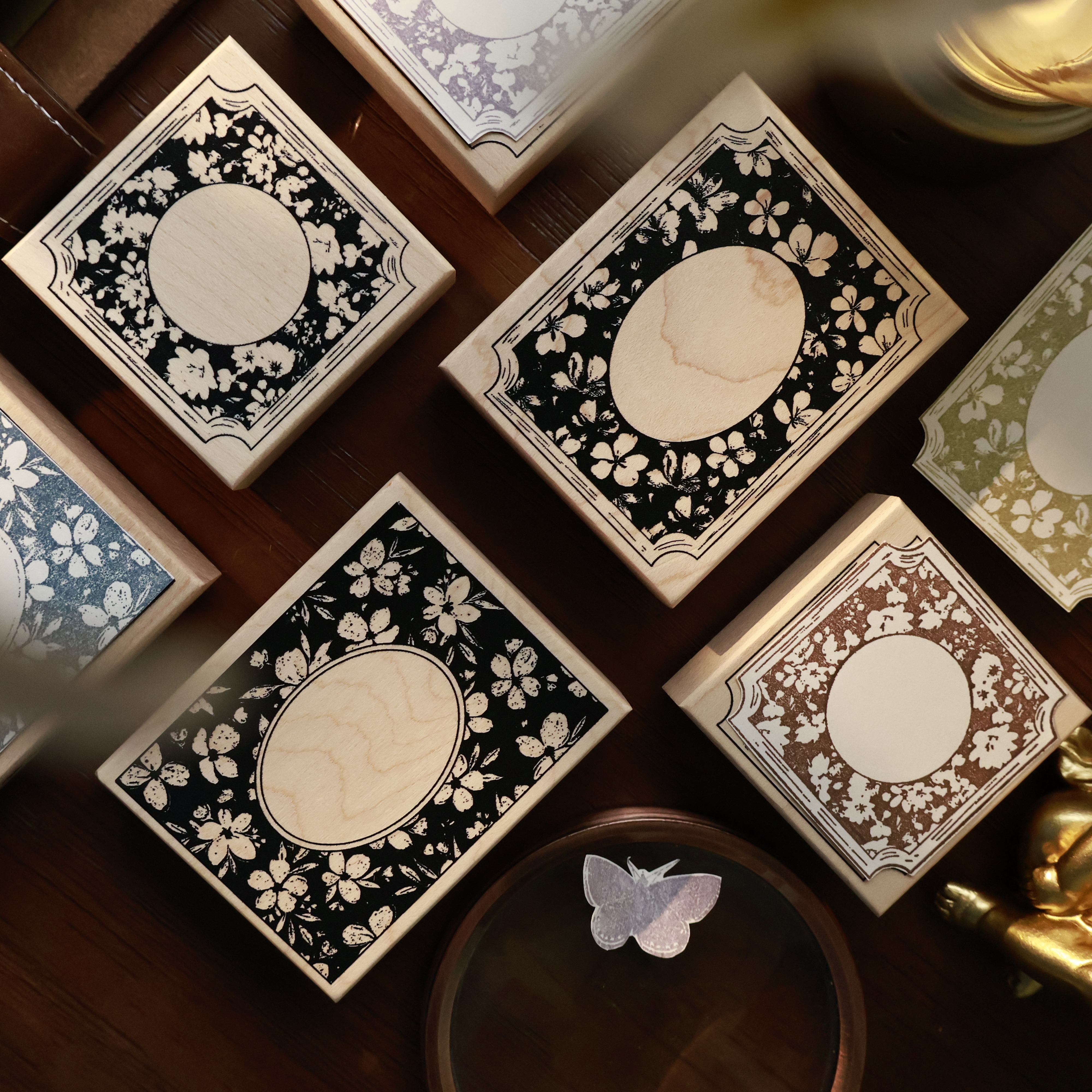 YiEr Studio Vintage Ink Flower - огляд і ціна Vintage Collectible Stamps