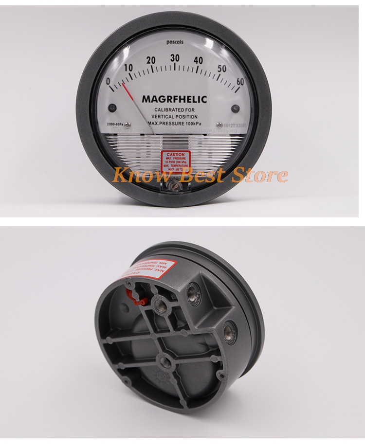 1PCS Micromanometer Micro-pres - огляд і ціна Analog Meter Gauge
