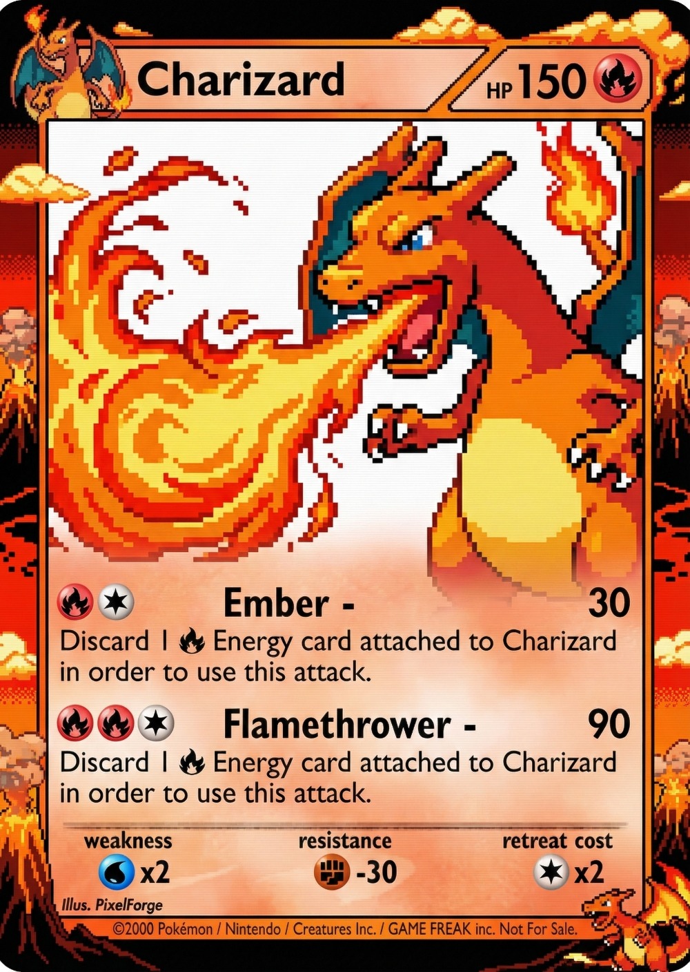 5Pcs Pokemon Cards Charizard G - огляд і ціна Vintage Collectible Toys