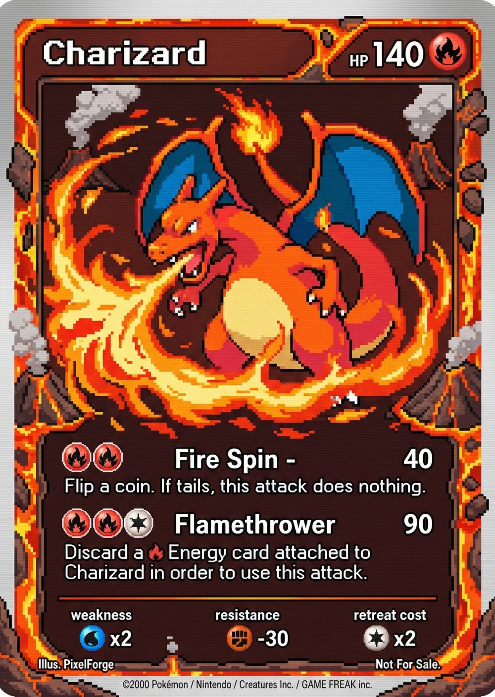5Pcs Pokemon Cards Charizard G - огляд і ціна Vintage Collectible Toys