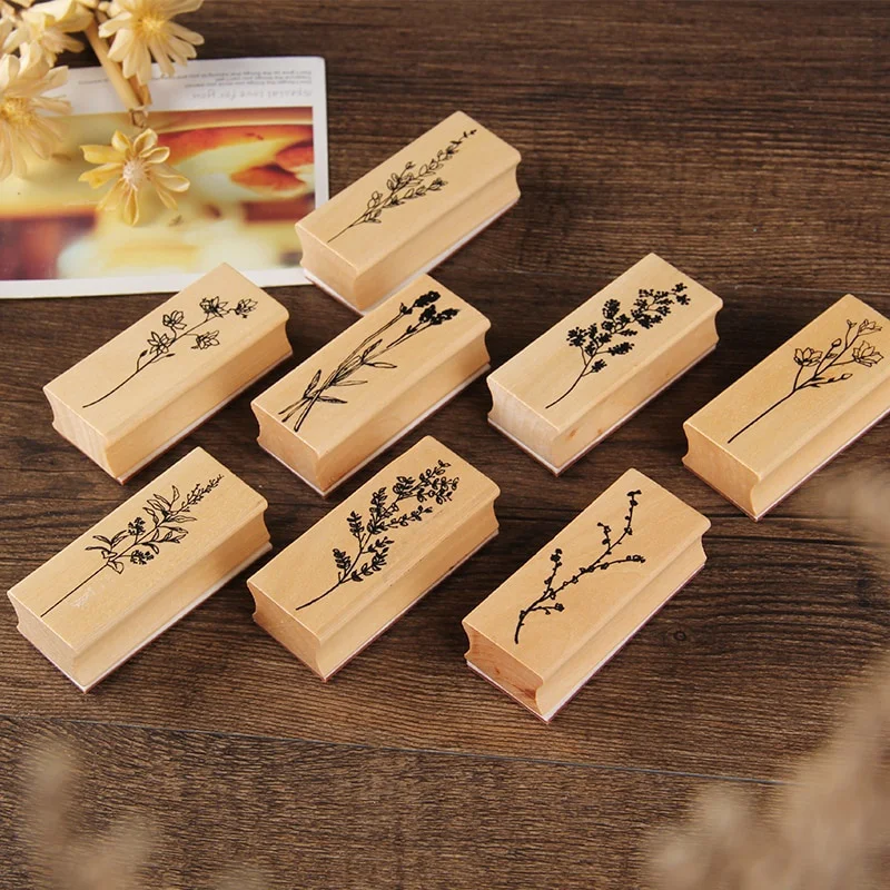 Vintage Plant Tree Wooden Rubb - огляд і ціна Vintage Collectible Stamps