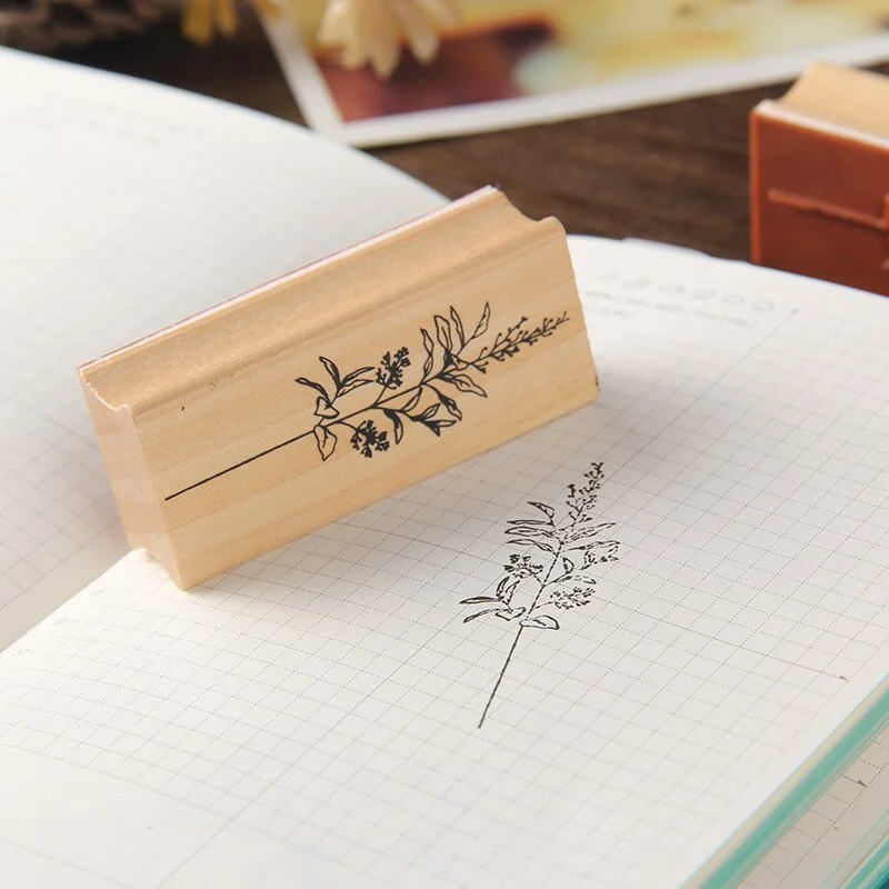 Vintage Plant Tree Wooden Rubb - огляд і ціна Vintage Collectible Stamps