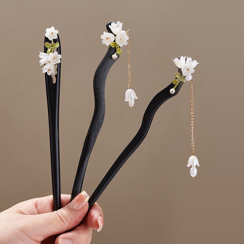 Wooden Flower Hairpin Vintage  - огляд і ціна Vintage Collector