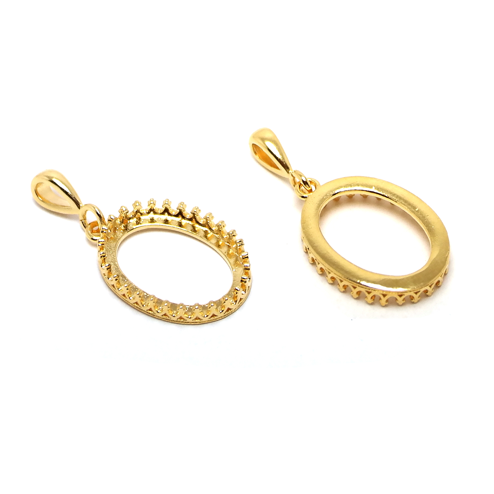 2pcs Crown Drop Necklace Charm - огляд і ціна Vintage Collector