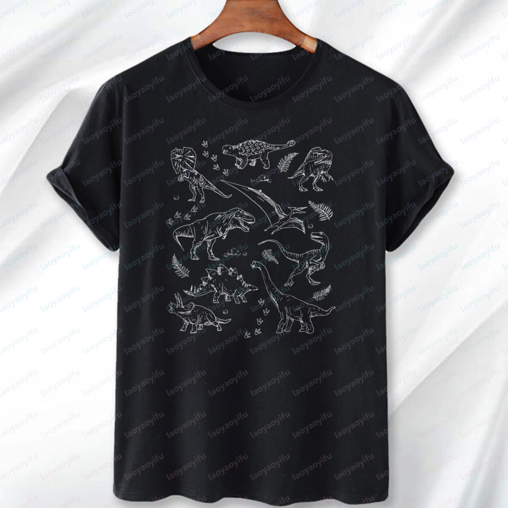 Dinosaur Collection Line Art T - огляд і ціна Vintage Collectible Clothing
