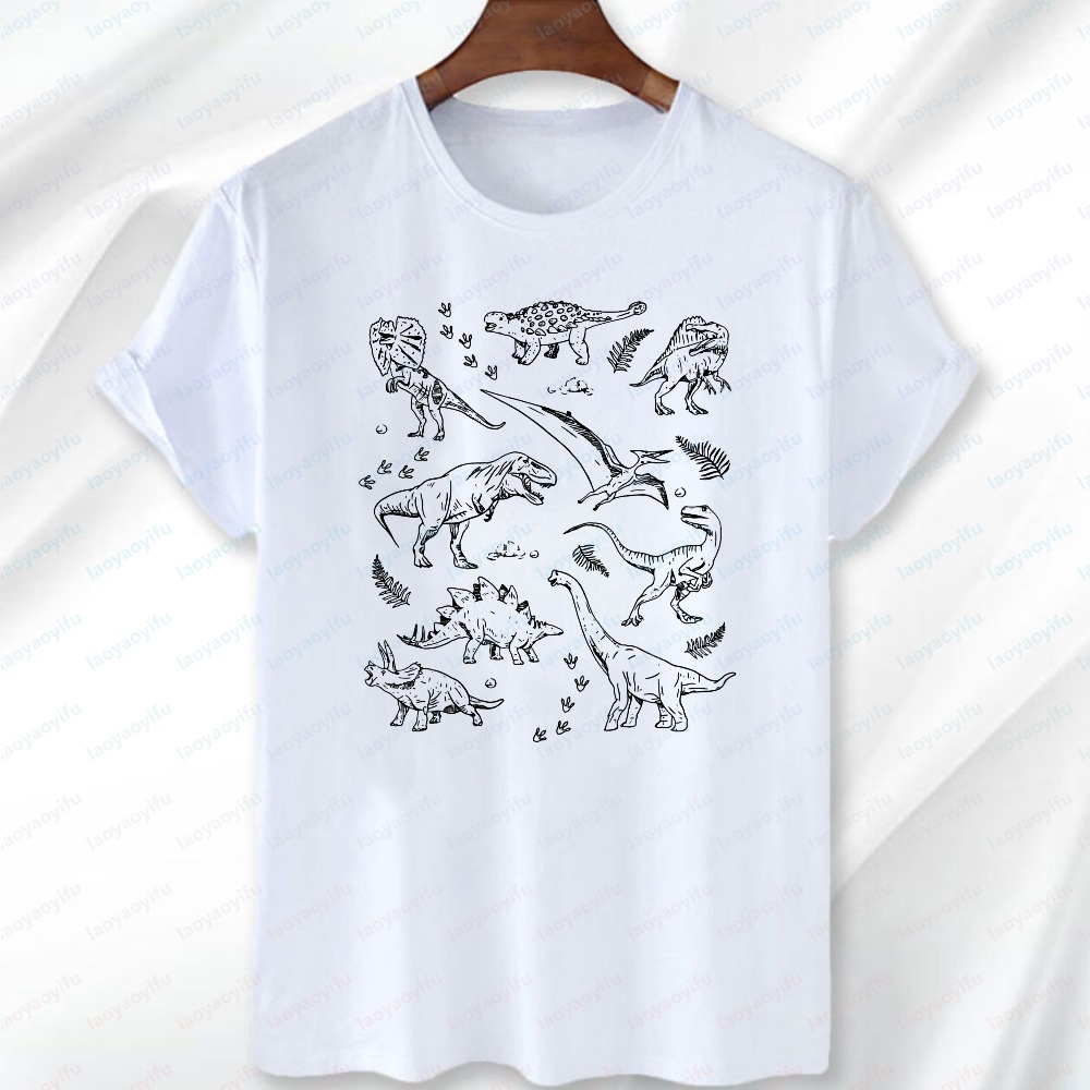 Dinosaur Collection Line Art T - огляд і ціна Vintage Collectible Clothing