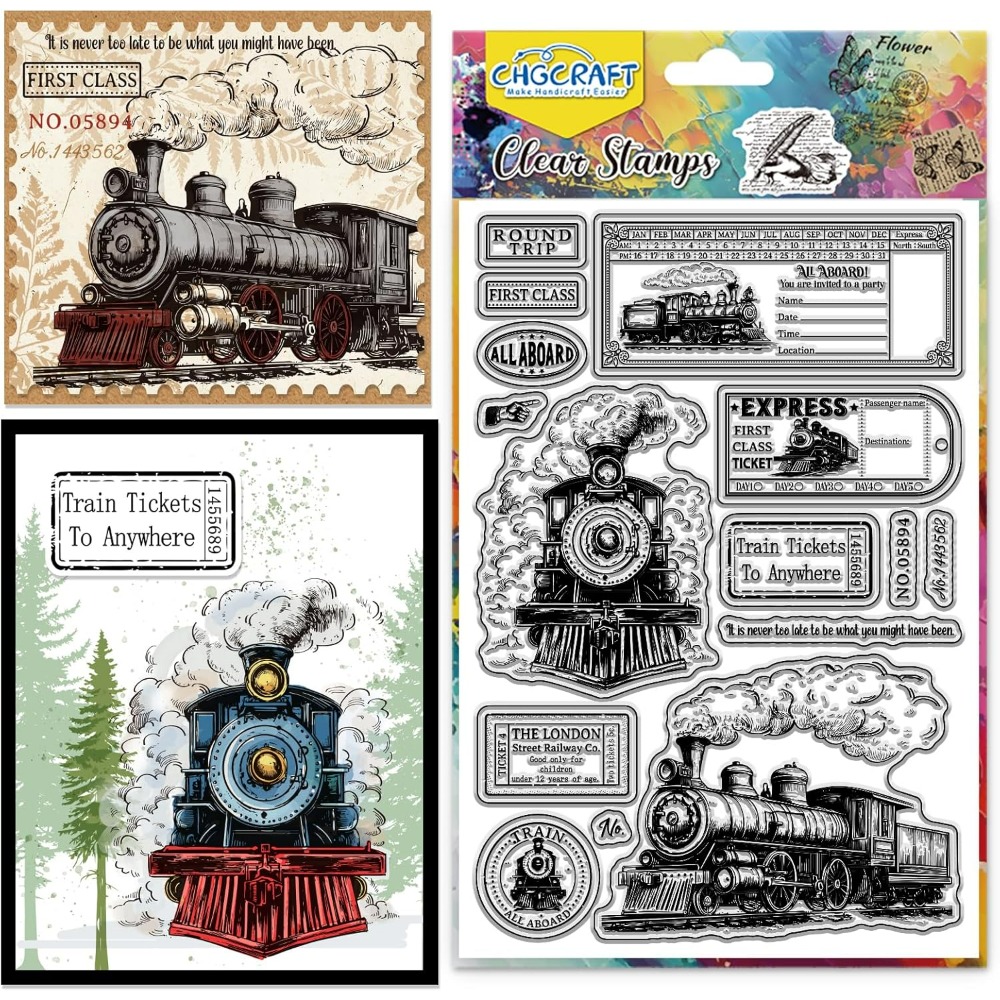 Vintage Train Tickets Clear St - огляд і ціна Vintage Collectible Stamps