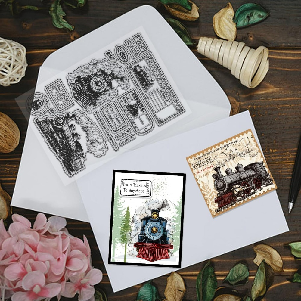 Vintage Train Tickets Clear St - огляд і ціна Vintage Collectible Stamps
