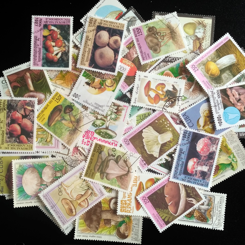 100 Different Original Mushroo - огляд і ціна Vintage Collectible Stamps