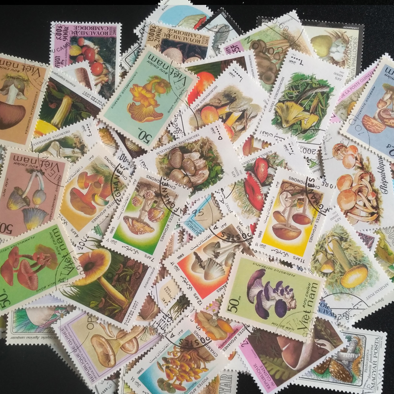 100 Different Original Mushroo - огляд і ціна Vintage Collectible Stamps