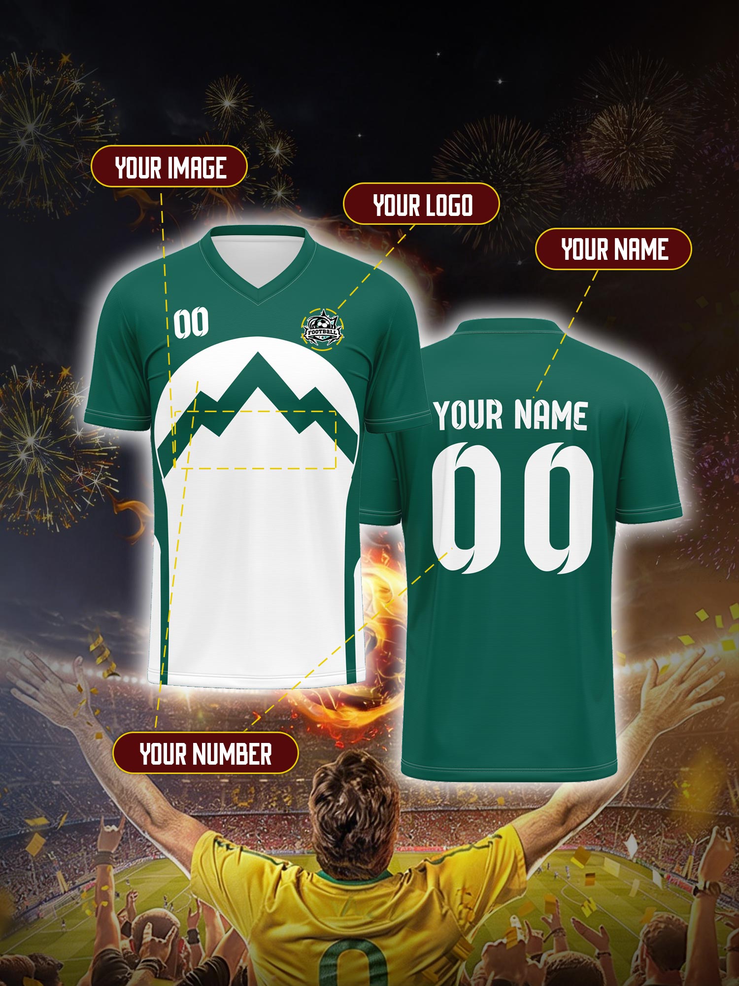 Custom Soccer Jersey With Cust - огляд і ціна Vintage Collector