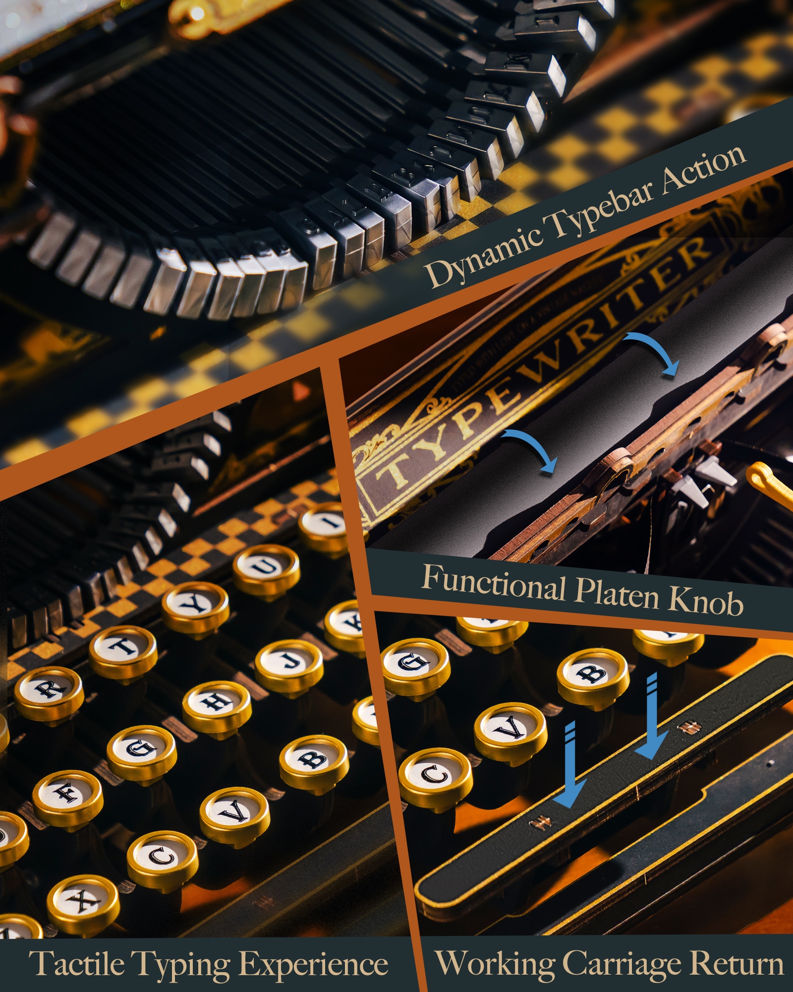 ROKR 3D Wooden Typewriter Puzz - огляд і ціна Vintage Collectible Toys