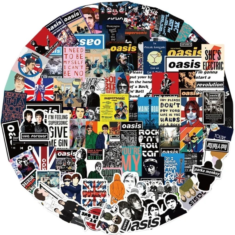 Oasis British Rock Band Sticke - огляд і ціна Vintage And Collectible Stores