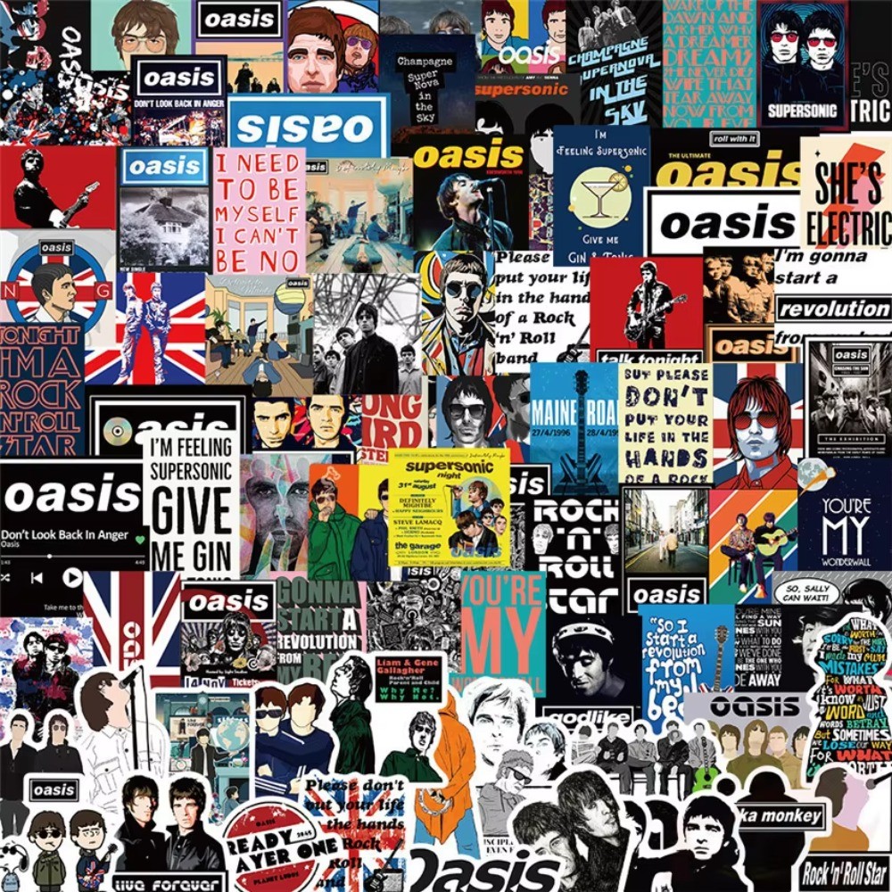 Oasis British Rock Band Sticke - огляд і ціна Vintage And Collectible Stores
