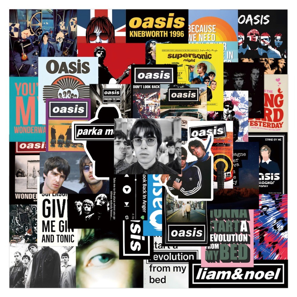 Oasis British Rock Band Sticke - огляд і ціна Vintage And Collectible Stores
