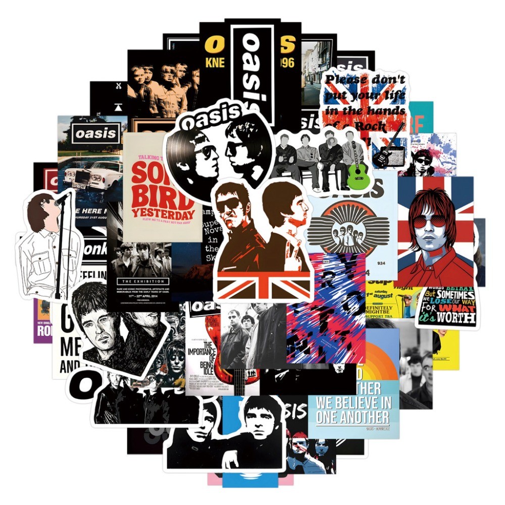 Oasis British Rock Band Sticke - огляд і ціна Vintage And Collectible Stores