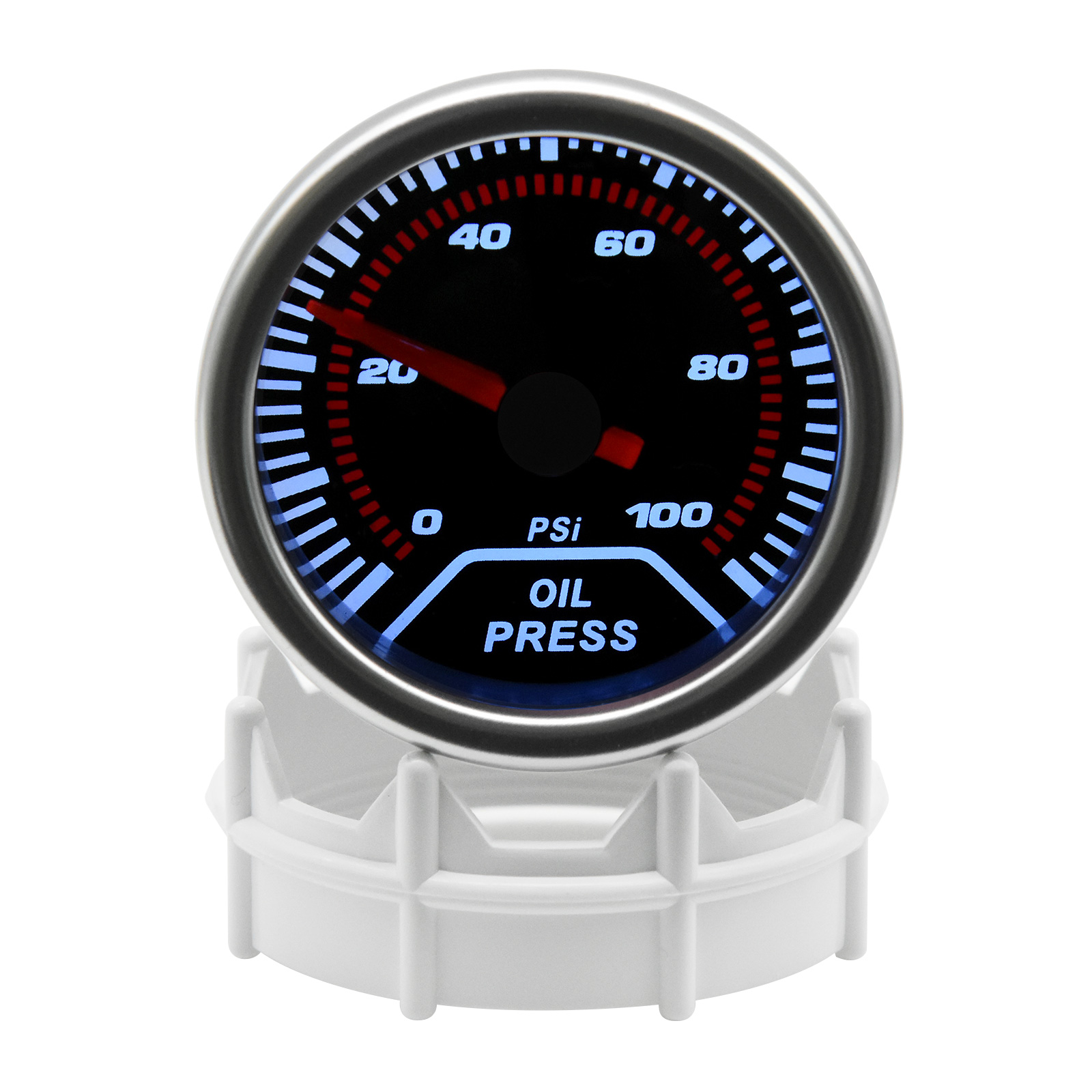 0~100PSI Oil Press Gauge White - огляд і ціна Analog Meter Gauge