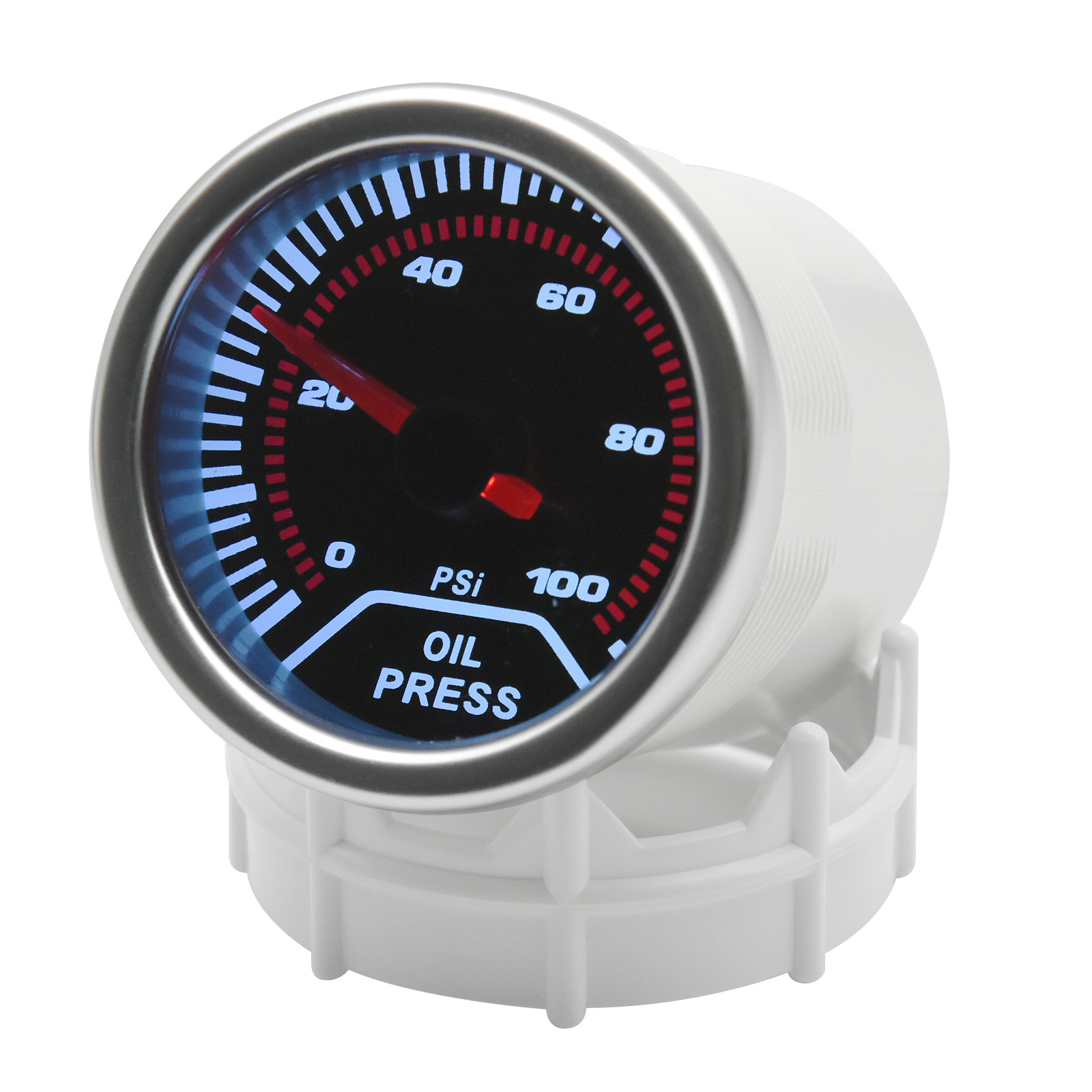 0~100PSI Oil Press Gauge White - огляд і ціна Analog Meter Gauge