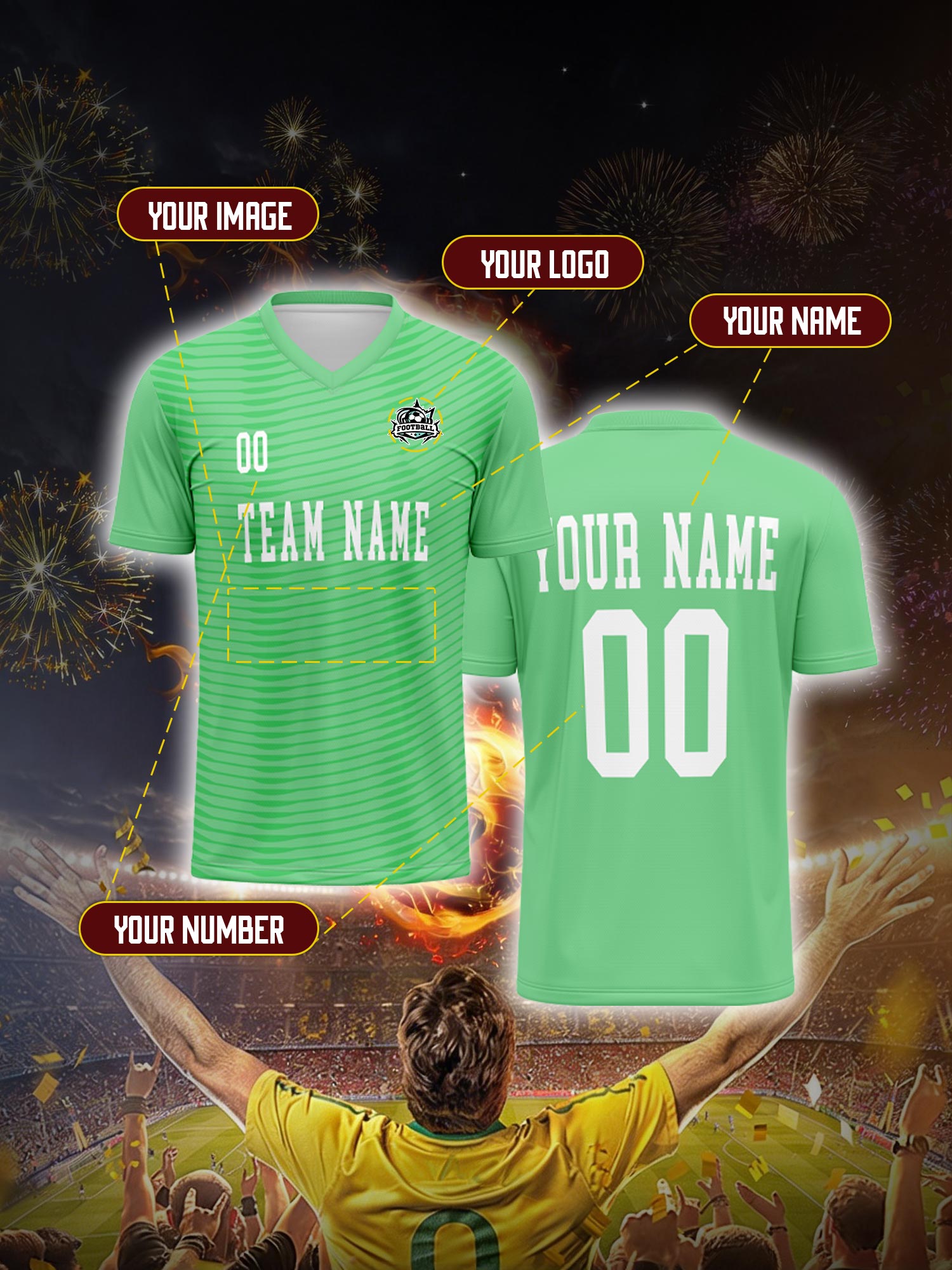 Custom Soccer Jersey With Cust - огляд і ціна Vintage Collector