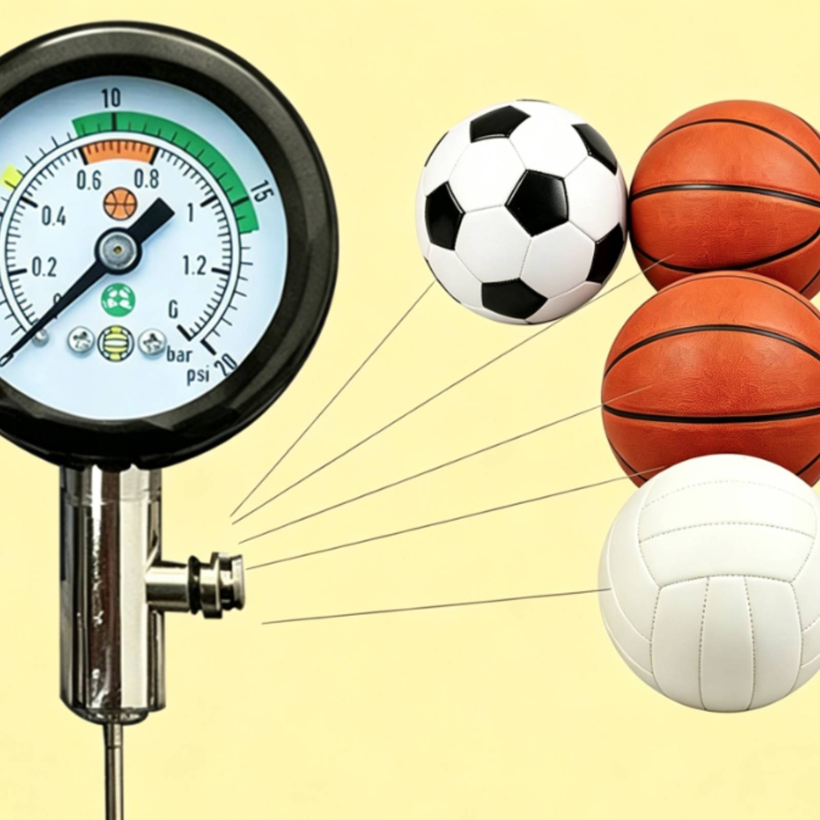 Basketball Air Gauge Accurate  - огляд і ціна Analog Meter Gauge