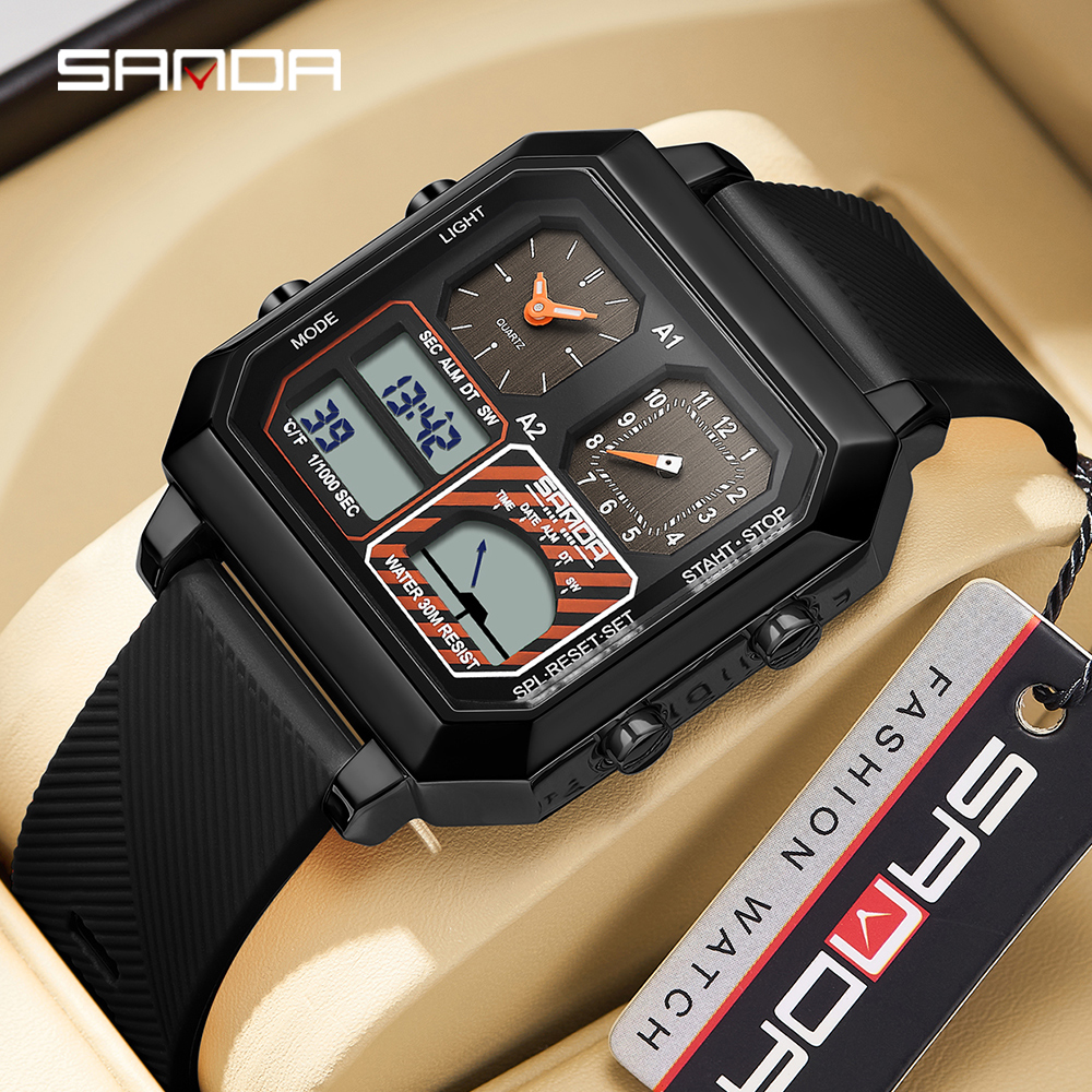SANDA Top Brand 6210 Fashion M - огляд і ціна Analog Meter Gauge